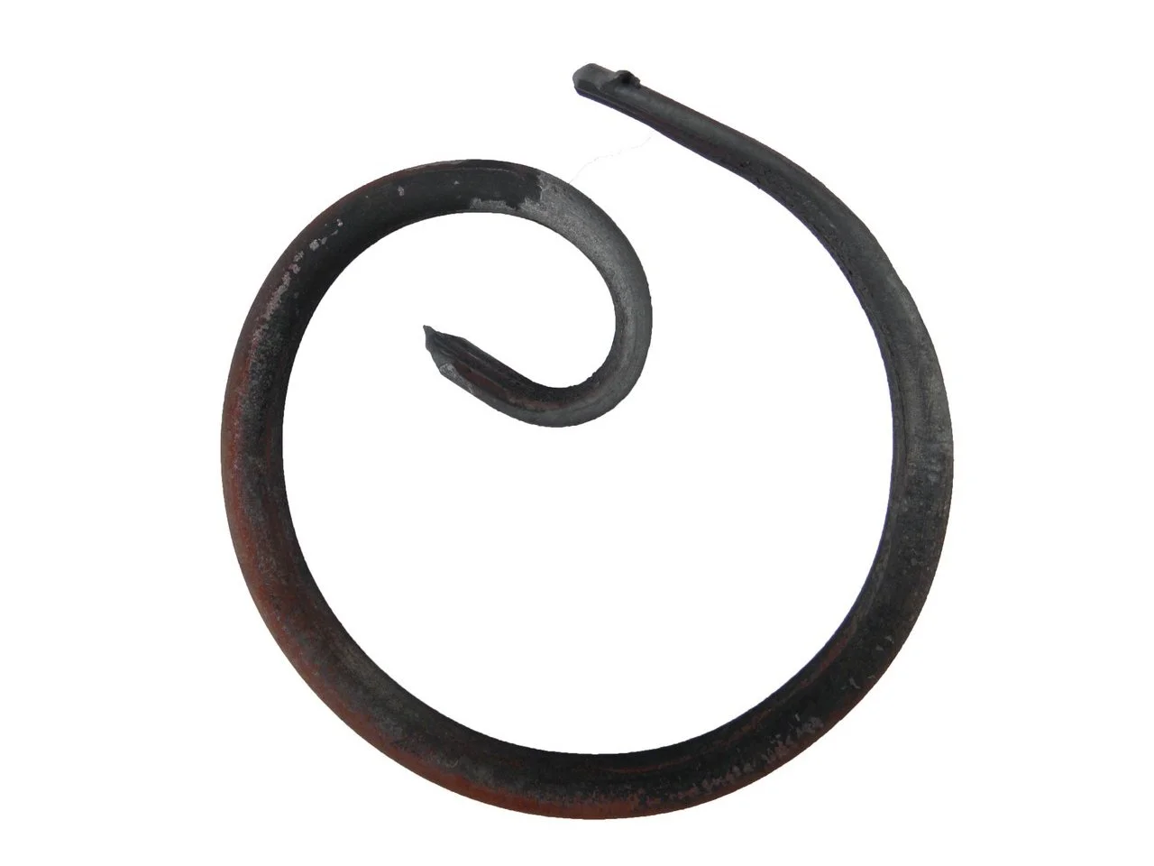Wyrób kuty: Kute kółko ozdobne stalowe z płaskownika 120 mm 12x6 mm