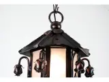 Wyrób kuty: Kuta Lampa Wisząca z Ornamentyką Różaną