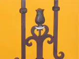 Wyrób kuty: Kuta tralka balustradowa ozdobna z różami 20 cm 950 mm