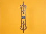 Wyrób kuty: Kuta tralka balustradowa ozdobna z różami 20 cm 950 mm