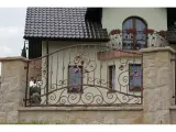 Wyrób kuty: Kute Ogrodzenie Ornamentowe z Motywem Winorośli