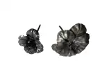 Wyrób kuty: Kuty element dekoracyjny kwiatan hibiskus pąk mały 140x85 mm
