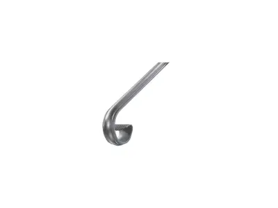 Wyrób kuty: Kuty pochwyt poręczowy stalowy dekoracyjny 300x100 mm