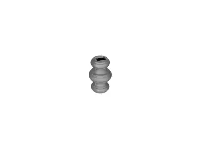 Wyrób kuty: Stalowy grot kuty ozdobny 67x45 mm pręt 16,5 mm