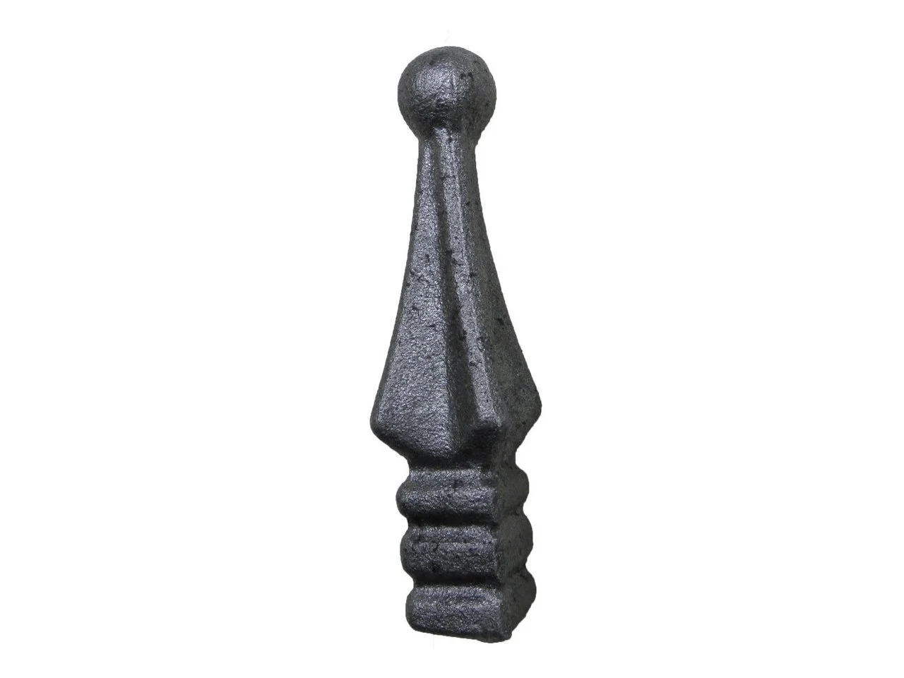 Wyrób kuty: Stalowy kuty grot szpic do ogrodzeń i balustrad 82x20 mm 15x15 mm